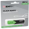 Emtec Click Easy B110 USB 3.0 (3.2) Flash Drive 64 GB External Storage - Green, Black view 3