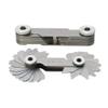 30 pcs Radius Gage Set 1/32-1/4" by 64ths 15 pcs Concave Leaves + 15 pcs Convex Leaves Steel view 2