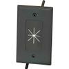 1-Gang Cable Plate with Flexible Opening - Black view 1