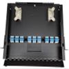 19" 1RU Rack Mount, Steel, 72 Fiber LC/UPC (Blue) Adapters, Patch Only view 2