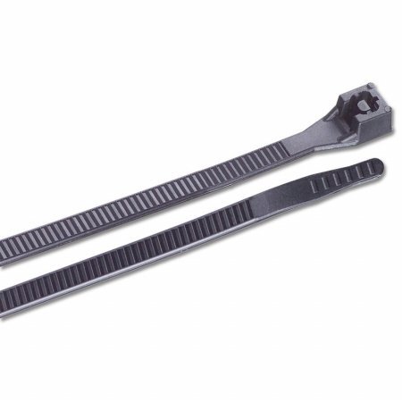 BallsBeyond 11 in. Uv Black Standard Cable Zip Ties - 100 Pack