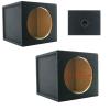 2X Audiotek CA-12SS Car Audio Single 12-Inch Vented Speaker Box Enclosure Carpet Texture Terminal Cups Made from Durable Woods Fits Any 12-Inch Speakers view 1