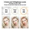 DaVoice 10" 3 Light Modes Desktop Ring Light for Zoom Meetings, with Stand, Phone Holder, USB Powered view 2