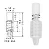 100Pcs Mount Pin White Fastener Graphics Card Heat Sink White Bucklefor Socket Heat Sink Cooler Fan Accessories 22MM,Heat Sink view 3
