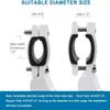 ZOSEN Bicycle Kickstand, Adjustable Bike Side Support Stand for 22 24 26 Inches and 700C Bicycles (White view 4
