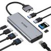 MacBook Pro Docking Station Dual Monitor MacBook Pro HDMI Adapter,9 in 1 USB C Adapters for MacBook Pro Air Mac HDMI Dock Dongle Dual USB C to Dual HDMI Ethernet 3USB SD/TF100W PD view 1