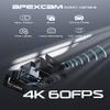 Apexcam 4K 60FPS Action Camera EIS Stabilization 20MP Sports Cam 40M Waterproof Underwater Camera 8X Zoom Support External Mic with Remote Control 2 x 1350mAh Rechargeable Batteries view 2