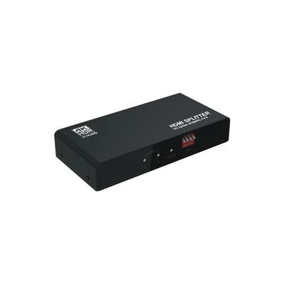 TEC Splitter 1 in 2 Out Distirbutor 4K 18GBPS 60Hz Manual EDID Selection HDMI Full HD 1080 3D Supported - 1 Source 2 Ouput Setup HDCP 2.0 Compliant Amplified Display