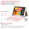 BLIENCE Keyboard Case for iPad Air 4th Gen 10.9 Inch 2020 & 2018 iPad Pro 11-7 Colors Backlight,Auto Wake/Sleep, Folio Cover Built-in Pen Holder,Protective Case with Detachable Wireless Keyboard view 3