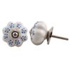 Indian Shelf 10 Piece Tiny Flower Decorative Dresser Knobs Drawer Handles Cabinet Pulls Elegant Hardware Style Ceramic view 1