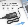 Dzytnsy New Slim 65W USB C Laptop Charger Compatible with HP Chromebook,Spectre X360,Envy X360,Elite X2,EliteBook X360,Omnibook, Pavilion Type C AC Adapter Travel Power Cord view 4