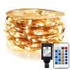 RUICHEN Fairy Lights Plug in Super Long 165 Ft 500 LED Copper Wire String Lights with Remote, Warm White view 1