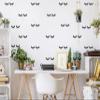 128pcs Sleepy Eyes Decal Eyelashes Stickers Home Party Cups Decor Wine Glass Decal Baby Bedroom Nursery Notebook Decals JW589 (Black) view 3