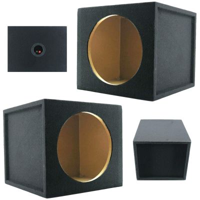 2X Audiotek CA-10SS 10-Inch Sealed Vented Car Vehicle Audio Subwoofer/Speaker Box Enclosure 1-Inch Medium-Density Fibreboard Wood Fits Any 10-Inch Speakers