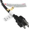Cable Leader 3 Outlet Power Extension Splitter Cord Cable 5-15P to 5-15R x 3, Power Cord Extension, Heavy Duty Power Extension Cable, 14AWG, 3 Prong Splitter - 1 Pack, 3ft view 3