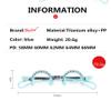 Dhoptical Titanium Alloy Trial Frame Half Rimless Frame Optical Use Three Lens Glasses Shop Equipment (60MM Single) view 2