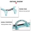Dhoptical Titanium Alloy Trial Frame Half Rimless Frame Optical Use Three Lens Glasses Shop Equipment (60MM Single) view 3