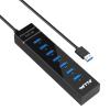 7-Port USB 3.0 Hub, IVETTO Data USB Hub Splitter with 3.3ft Long Cable for Laptop, PC, MacBook, Mac Pro, Mac mini, iMac, Surface Pro and More view 1