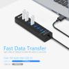 7-Port USB 3.0 Hub, IVETTO Data USB Hub Splitter with 3.3ft Long Cable for Laptop, PC, MacBook, Mac Pro, Mac mini, iMac, Surface Pro and More view 2
