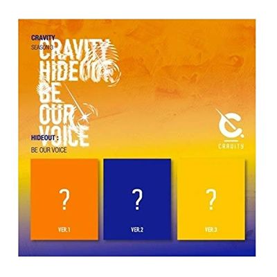 Cravity Season3. Hideout: Be Our Voice Random Version CD+132p PhotoBook+1p Sticker+1p Polaroid+Tracking Kpop Sealed