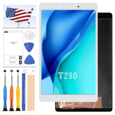 LCD Display Screen Replacement for Samsung Galaxy Tab A 8.0 2019 T290 SM-T290 Touch Screen Digitizer LCD Screen Glass Replacement Kits (White)
