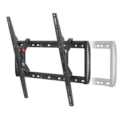 Barkan TV Wall Mount, 13-90 inch Tilt Flat/Curved Screen Bracket, Holds up to 132lbs, Auto Lock Patented, Extendable Wall Plate - 6 Products in 1, Fits LED OLED LCD (BM410T), Black