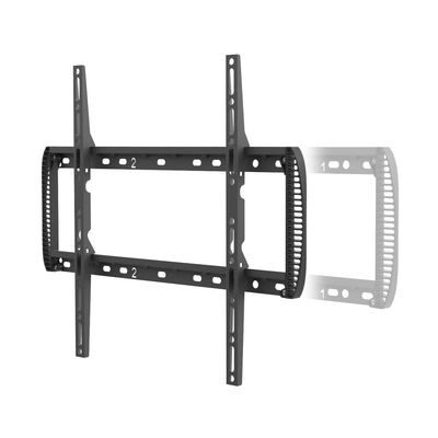 Barkan TV Wall Mount, 13-90 inch Fixed Flat/Curved Screen Bracket, Holds up to 132lbs, Auto Lock Patented, Extendable Wall Plate - 3 Products in 1, Fits LED OLED LCD (BM400T)