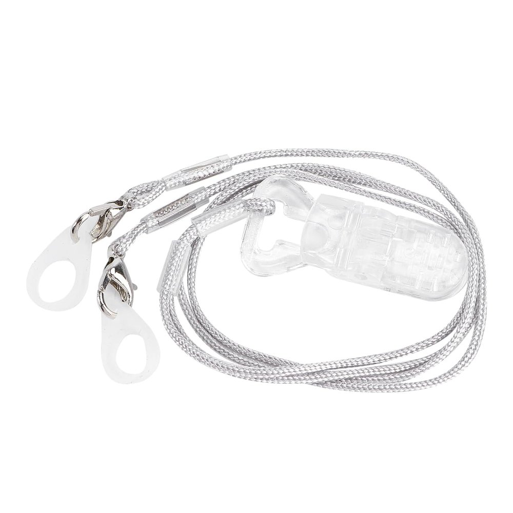 Scicalife Hearing Aid Lanyard Bte Anti-Lost Rope with Safety Clip Silicone Rings and Carry Case Portable Hearing Aids Clip for Seniors to Help Prevent Falling off