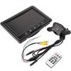9 Inch LCD Monitor + Waterproof 18 IR Night Vision Black Car Rear View Kit Reverse Parking Backup Camera 20m Cable for Bus Truck Motorhom view 4