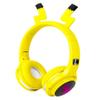 Kids Wireless Bluetooth 5.0 Earphones with 7 Colors LED Light, Earhook Headphones, Foldable Built-in Microphone, Suitable for Boys and Girls Game/Music/Study, Christmas/Birthday/Travel Gift (Yellow) view 1