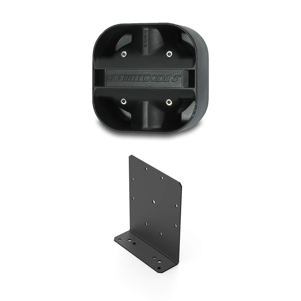 Code 3, 3100 Series, 100 Watt Speaker for Emergency Vehicles, Includes Universal Bracket, High Output, Low Profile Design, Durable Housing, Reliable, Affordable, Part# C3100U