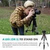 Movo MV-T5 57-inch Video Camera Tripod Stand with Pan Head - Lightweight Tripod for Camera and Phone Videos, Vlogging, Film - Aluminum Travel Tripod for DSLR Camera with Digital Camera Tripod Mount view 2