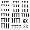 BONTEC Universal TV Mounting Hardware Screw Kit, Compatible with TVs Up to 80 inch, Includes M4, M5, M6, M8 Screws, Washers, Spacers, VESA Mounting, Ceiling Mount, TV Wall Mount Kit, Black view 1