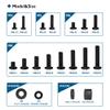 BONTEC Universal TV Mounting Hardware Screw Kit, Compatible with TVs Up to 80 inch, Includes M4, M5, M6, M8 Screws, Washers, Spacers, VESA Mounting, Ceiling Mount, TV Wall Mount Kit, Black view 2
