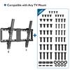 BONTEC Universal TV Mounting Hardware Screw Kit, Compatible with TVs Up to 80 inch, Includes M4, M5, M6, M8 Screws, Washers, Spacers, VESA Mounting, Ceiling Mount, TV Wall Mount Kit, Black view 3