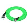 Jeirdus 150Meters 492ft FC to ST Duplex 40/100GB OM5 Fiber Optic Cable Jumper Optical Patch Cord 50/125 Multimode 150M FC-ST view 2