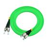 Jeirdus 150Meters 492ft FC to ST Duplex 40/100GB OM5 Fiber Optic Cable Jumper Optical Patch Cord 50/125 Multimode 150M FC-ST view 3