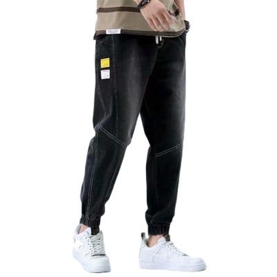 Andongnywell Mens Slim Fit Jeans Casual Stretch Straight Leg Cotton Super Comfy Pocket Denim Pants Trousers (Black,Small)