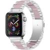 Jennyfly Resin Watch Band Compatible with Apple Watch 40MM, Fashion Comfortable Replacement Wristband Adjustable 5.5-7.87 inch Compatible with iWatch Series 6/5/4/3/2/1 38MM/40MM view 1