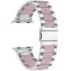 Jennyfly Resin Watch Band Compatible with Apple Watch 40MM, Fashion Comfortable Replacement Wristband Adjustable 5.5-7.87 inch Compatible with iWatch Series 6/5/4/3/2/1 38MM/40MM view 2