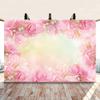 Leowefowa 10x8ft Vinyl Spring Scene Backdrop Pink Flower Booming Blossom Glitter Floral Photo Background for Party Photo Shoots Kids Adult Studio Props Photography Backdrops view 2