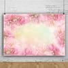 Leowefowa 10x8ft Vinyl Spring Scene Backdrop Pink Flower Booming Blossom Glitter Floral Photo Background for Party Photo Shoots Kids Adult Studio Props Photography Backdrops view 3