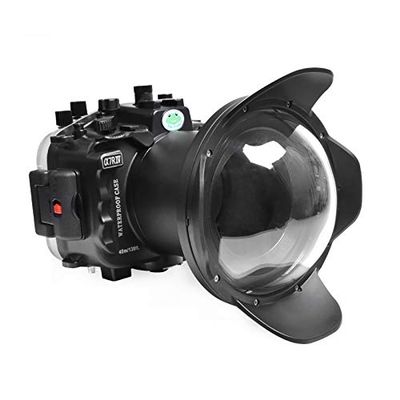 Sea frogs 40M/130FT Underwater Housing Waterproof Case w/ 6 Inch Dome Port Kit for Sony A7R IV A7R4 Compatible with Sony FE 16-35mm F/4, 28-70mm F3.5-5.6, 12-24mm F4 G Lens