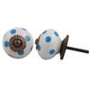 Indian Shelf Pack of 16 Ceramic Classic Dresser Knobs Cabinet Handles Drawer Pulls Decorative Design view 1