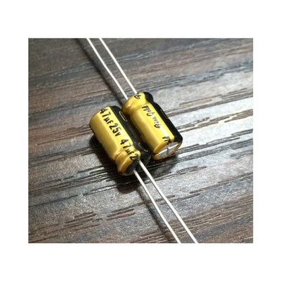 10pcs 47uF 25VFG (Fine Gold) 6.3x11mm 25V47uF High Grade Audio Capacitor