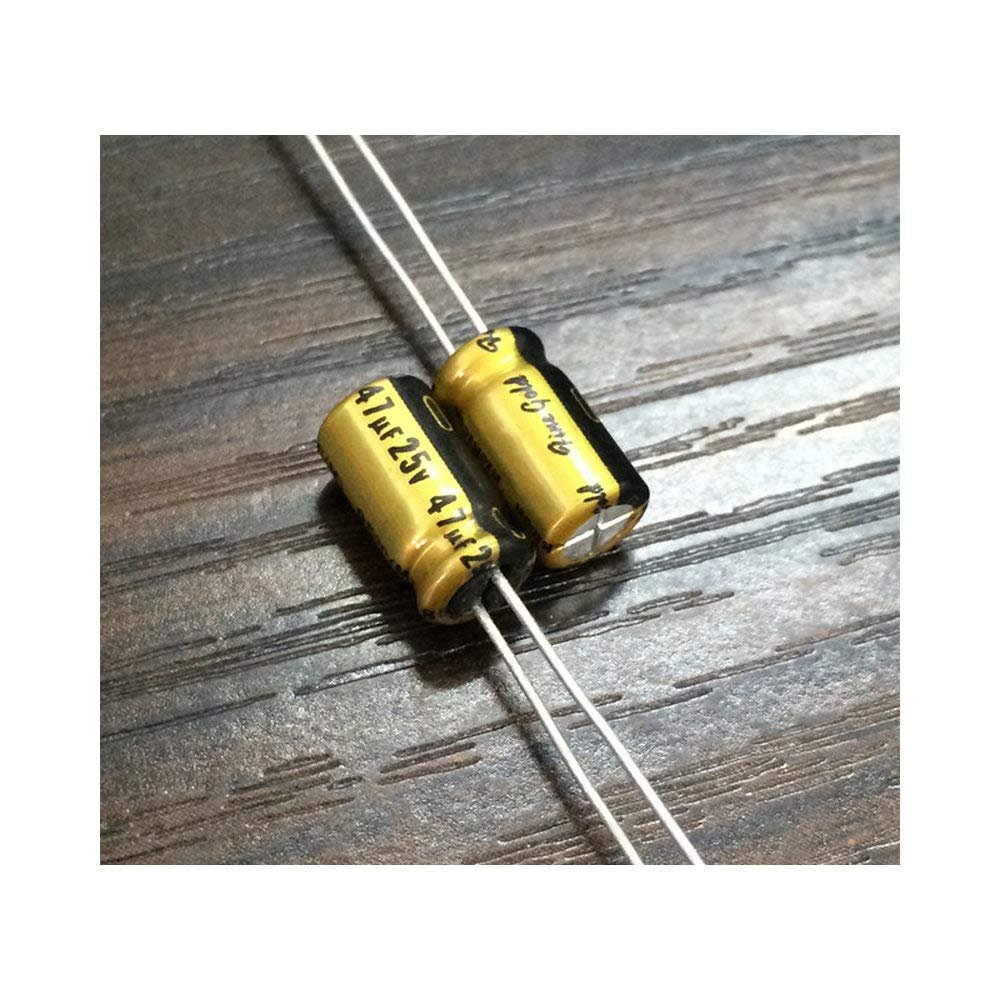 10pcs 47uF 25VFG (Fine Gold) 6.3x11mm 25V47uF High Grade Audio Capacitor