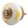 Indian Shelf 20 Pack Yellow Running Rein Deer Ceramic Classic Dresser Handles Cabinet Knobs Drawer Pulls Decorative Finish view 1