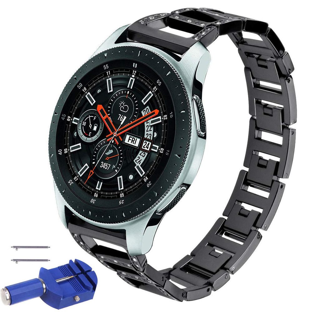 Gear S3 Frontier SM-R760N Watchband,Unique Design Easy to use Durable Stainless Steel Strap Watchband Disassembly Tool Compatible with Samsung Gear S3 Frontier SM-R760N