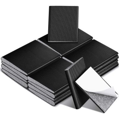 Zonon 16 Pieces Door Corner Seal Pads Adhesive Weatherstripping,Black