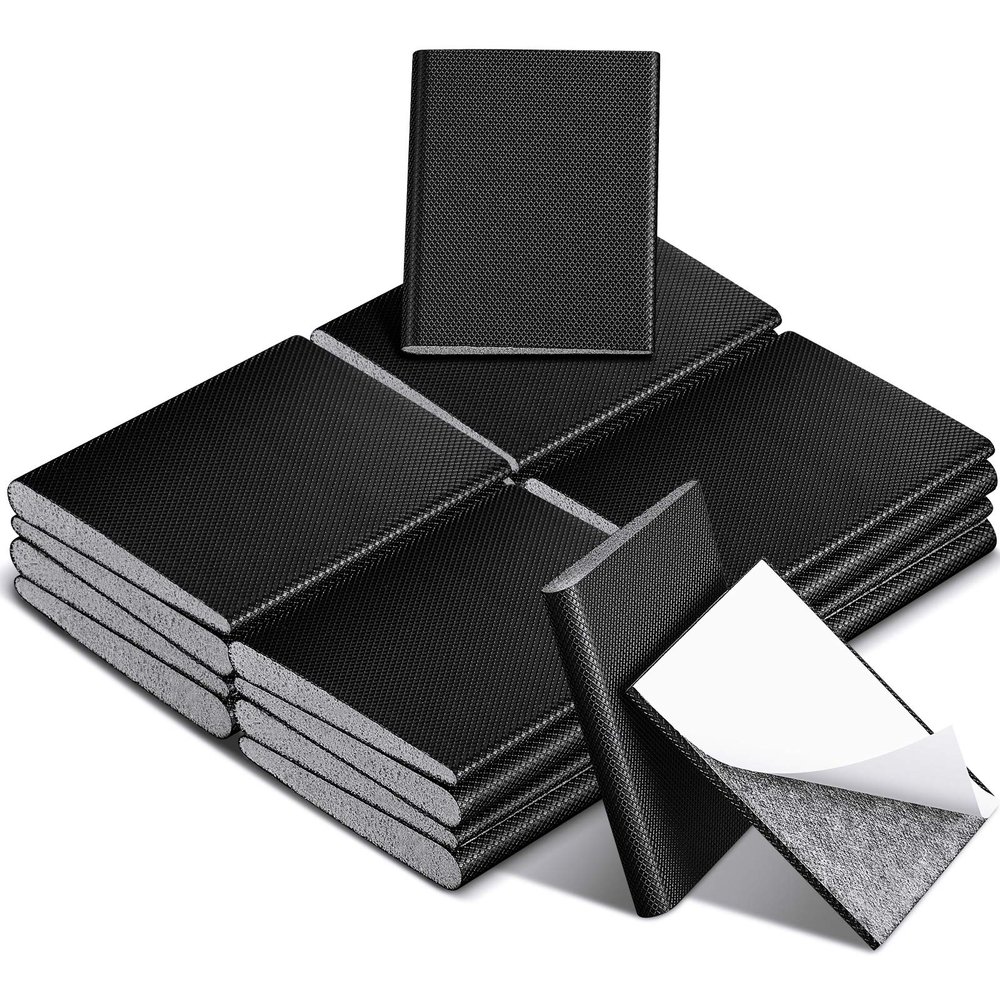 Zonon 16 Pieces Door Corner Seal Pads Adhesive Weatherstripping,Black